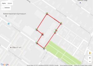 Strecke - Sponsorenlauf 2016